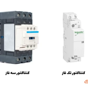 تفاوت کنتاکتور تک فاز و سه فاز